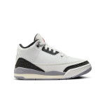 Color Blanc du produit Air Jordan 3 Retro Cement Grey Enfants PS