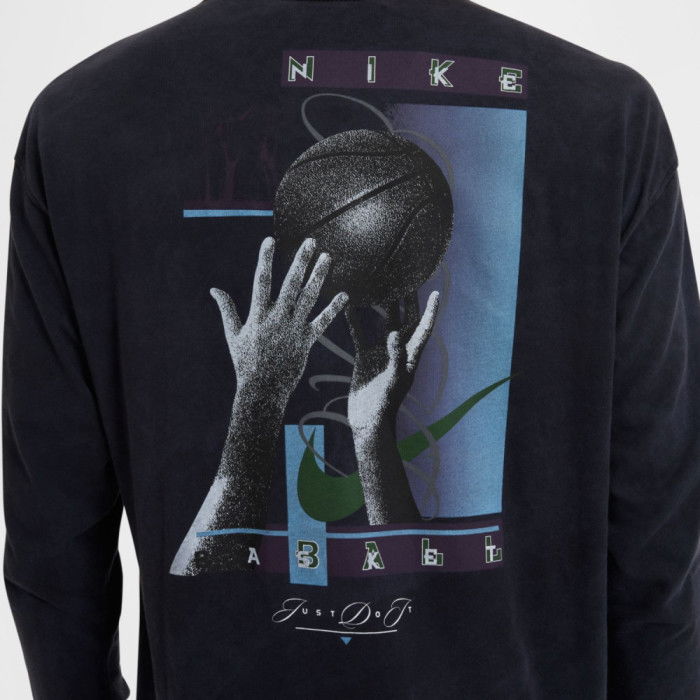 Long Sleeve T-shirt Nike Basketball black image n°5