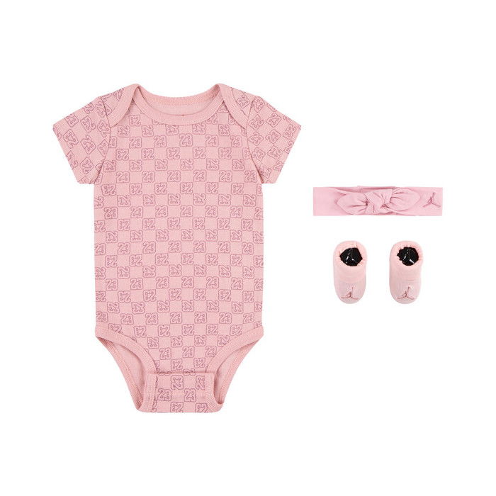 Body Jordan Girls Monogram 3pc Set Pink Glaze