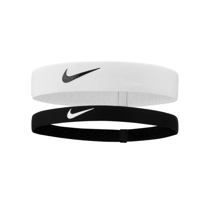 Bandeaux Nike Flex Headband 2pk Black/white/black