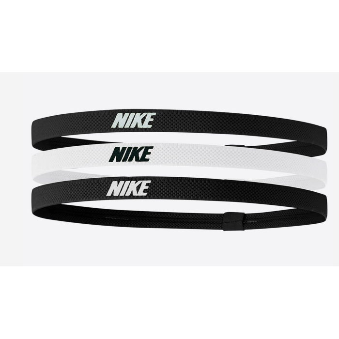 Bandeaux Nike Elastic Headbands 2.0 3 Pk Black/white/black