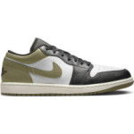 Color Black of the product Air Jordan 1 Low Medium Olive