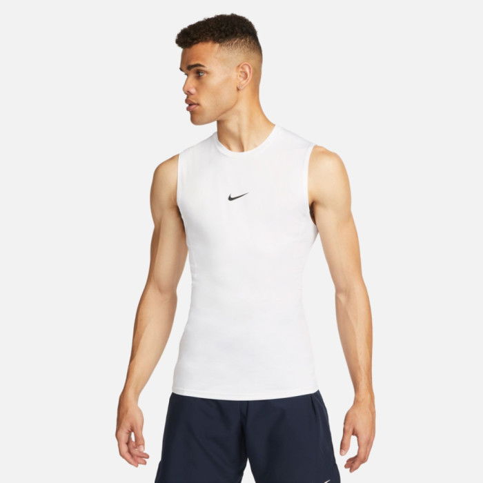 T-shirt Compression sans manches Nike Sport White