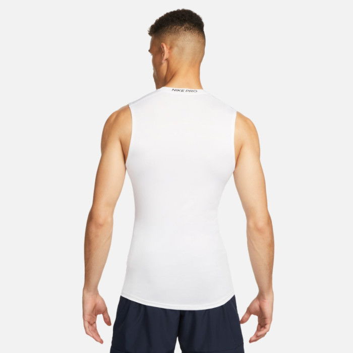 T-shirt Compression sans manches Nike Sport White