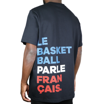 T-shirt b4b "le Basketball Parle Français" Black | B4B