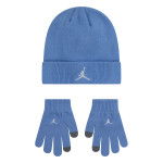 Color Bleu du produit Ensemble Bonnet Gants Jordan Essentials Enfants