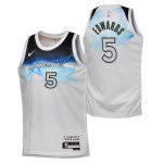 Color Blanc du produit Maillot Enfants NBA Anthony Edwards Minnesota...