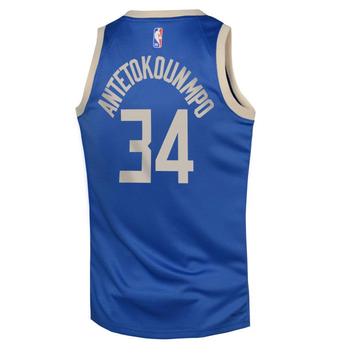 Maillot NBA Giannis Antetokounmpo Milwaukee Bucks 2024/25 Nike City Edition Swingman image n°2