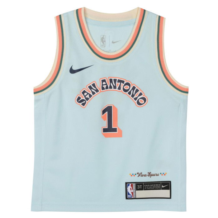 Maillot NBA Victor Wembanyama San Antonio Spurs 2024/25 Nike City Edition 0-7 Replica