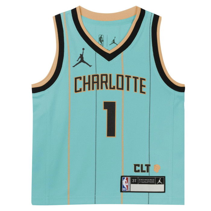 Maillot NBA Lamelo Ball Charlotte Hornets 2024/25 Nike City Edition 0-7 Replica