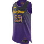 Culoarea Violet a produsului NBA Lebron James Los Angeles Lakers Jersey 2024/25...