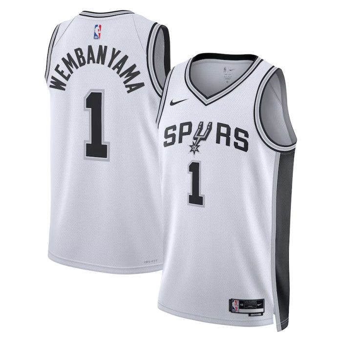 Maillot NBA enfant Victor Wembanyama San Antonio Spurs Boys Association Swingman Jrsy Enfants