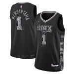 Color Noir du produit Maillot NBA Victor Wembanyama San Antonio Spurs Boys...