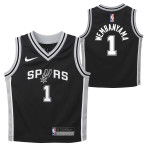 Color Noir du produit Maillot NBA Victor Wembanyama San Antonio Spurs 0-7...