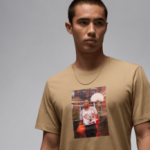 Color Beige / Brown of the product T-shirt Jordan Brand MJ NBA