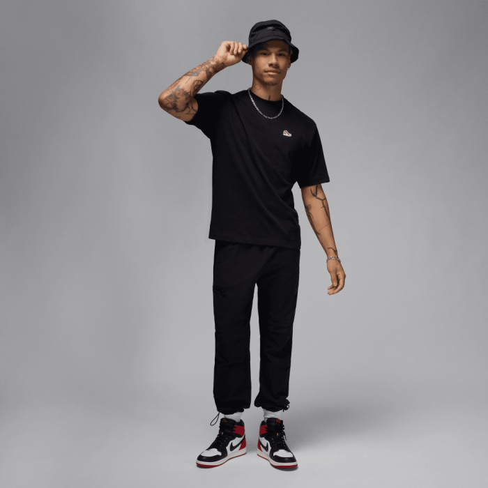 T-shirt Jordan Brand AJ1 Logo black/varsity red