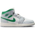 Color Blanc du produit Air Jordan 1 Mid Summit White/Pine Green Enfants GS