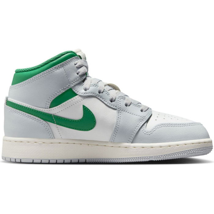 Air Jordan 1 Mid Summit White/Pine Green Enfants GS