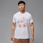 Color Blanc du produit T-shirt Jordan Flight Essentials Flamingo White/Black