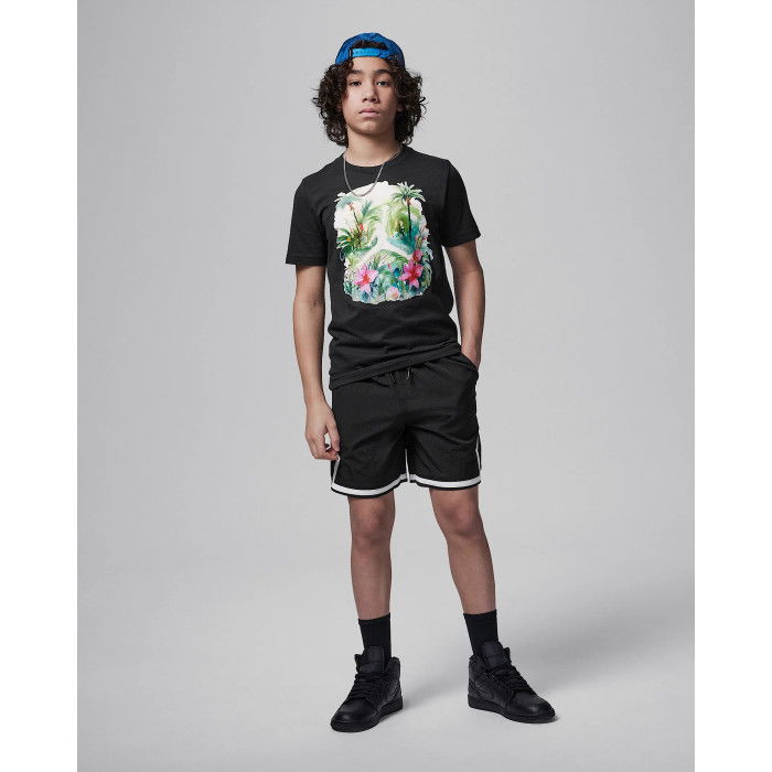 Short Jordan Poolside Woven Diamond Enfants Black
