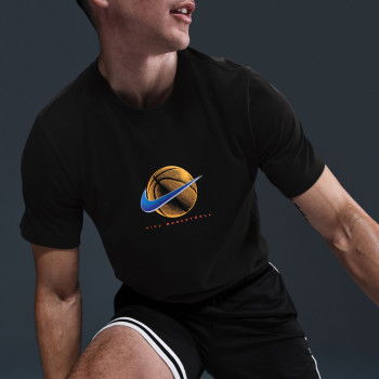 Nike Basketbalové tričko černé