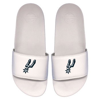 Claquettes ISLIDE NBA San Antonio Spurs Primary Logo White Motto