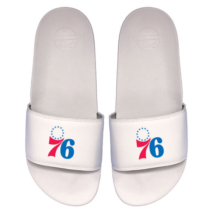 Claquettes ISLIDE NBA Philadelphia 76ers Primary Logo White Motto