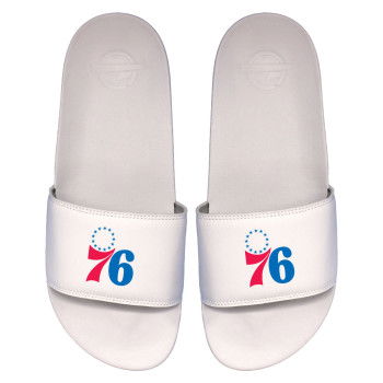 Claquettes ISLIDE NBA Philadelphia 76ers Primary Logo White Motto