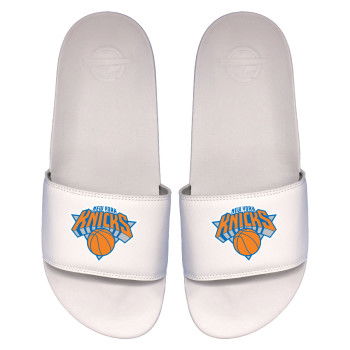 ISLIDE slides NBA New York Knicks Primary Logo White Motto