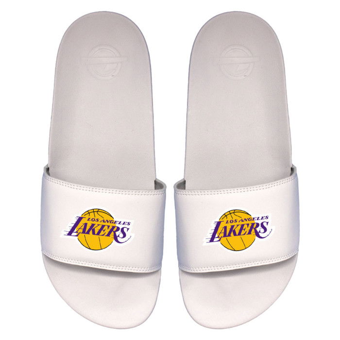 Claquettes ISLIDE NBA Los Angeles Lakers Primary Logo White Motto