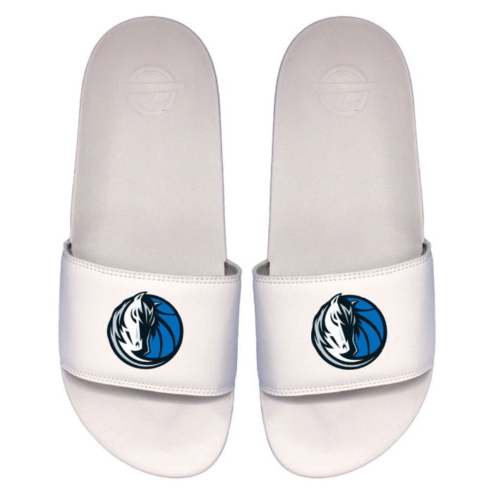 Claquettes ISLIDE NBA Dallas Mavericks Primary Logo White Motto