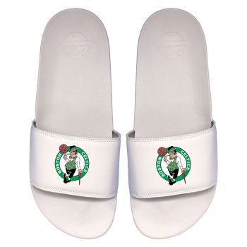 slides ISLIDE NBA Boston Celtics Primary Logo White Motto
