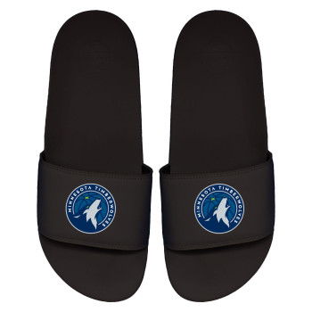 ISLIDE slides NBA Minnesota Timberwolves Primary Logo Black Motto