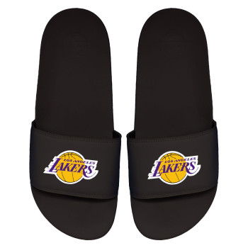 ISLIDE slides NBA Los Angeles Lakers Warriors Primary Logo Black Motto
