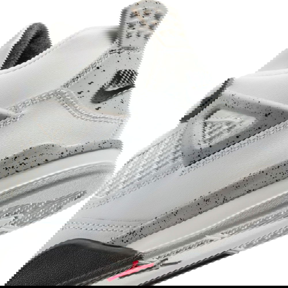 Air Jordan 4 Retro Ciment alb Copii PS - Basket4Ballers