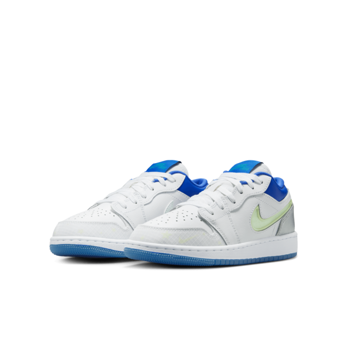 Air Jordan 1 Low Sneaker School white/hyperhyper royalmetallic silver