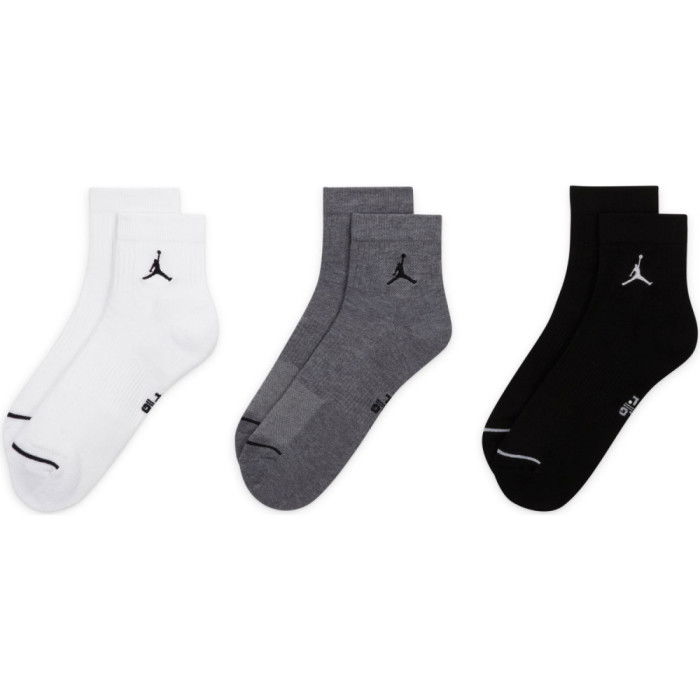 Pack de 3 paires de Chaussettes Jordan Everyday Mid black grey white