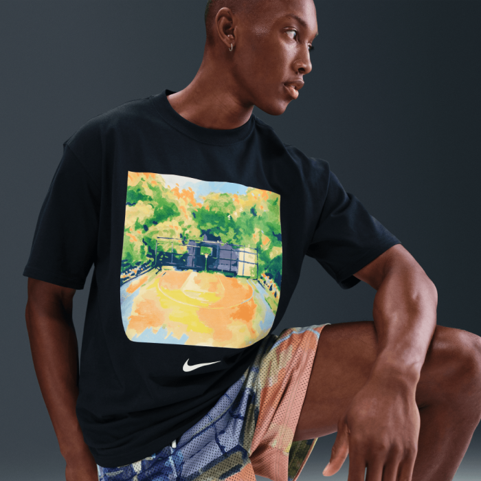 Tricou Nike Art of Basketball negru