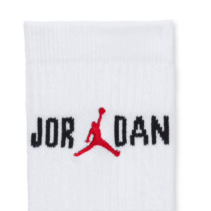 Chaussettes Jordan Everyday Play Crew white black red