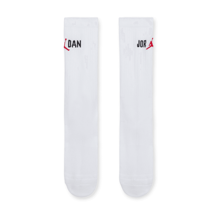 Chaussettes Jordan Everyday Play Crew white black red