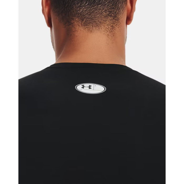 T-shirt Manches Longues Compression Under Armour Heatgear Black--white