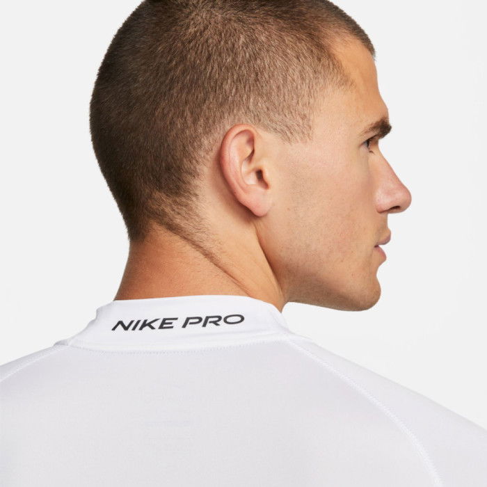 Tee-shirt Compression Manches Longues Nike Pro white
