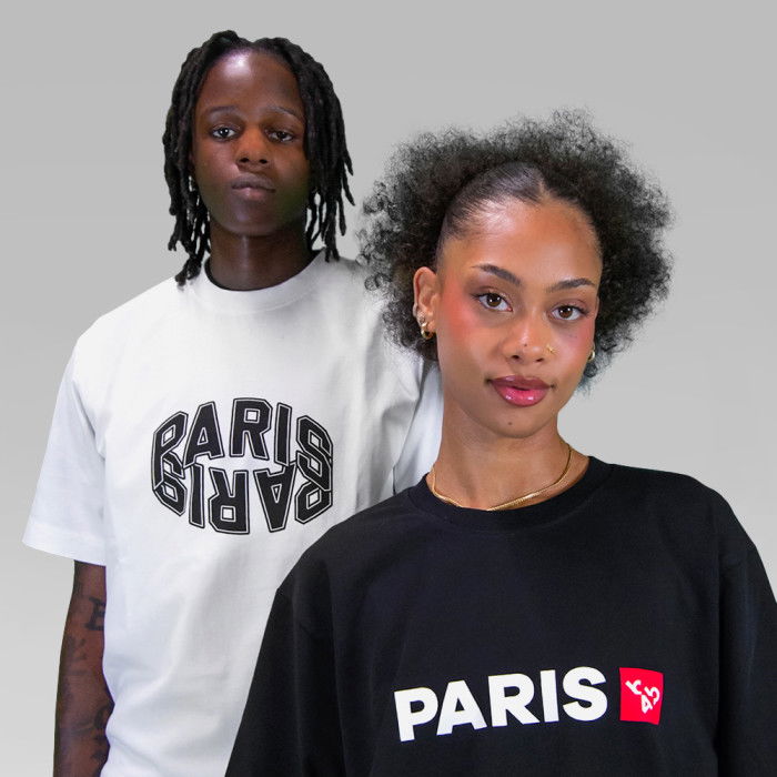 b4b T-Shirt "Paris" Schwarz