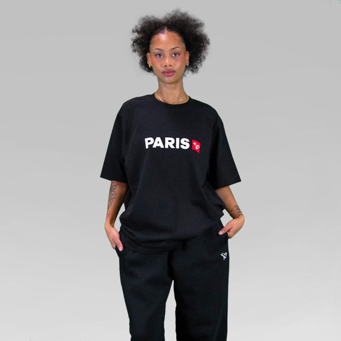 b4b T-Shirt "Paris" Schwarz