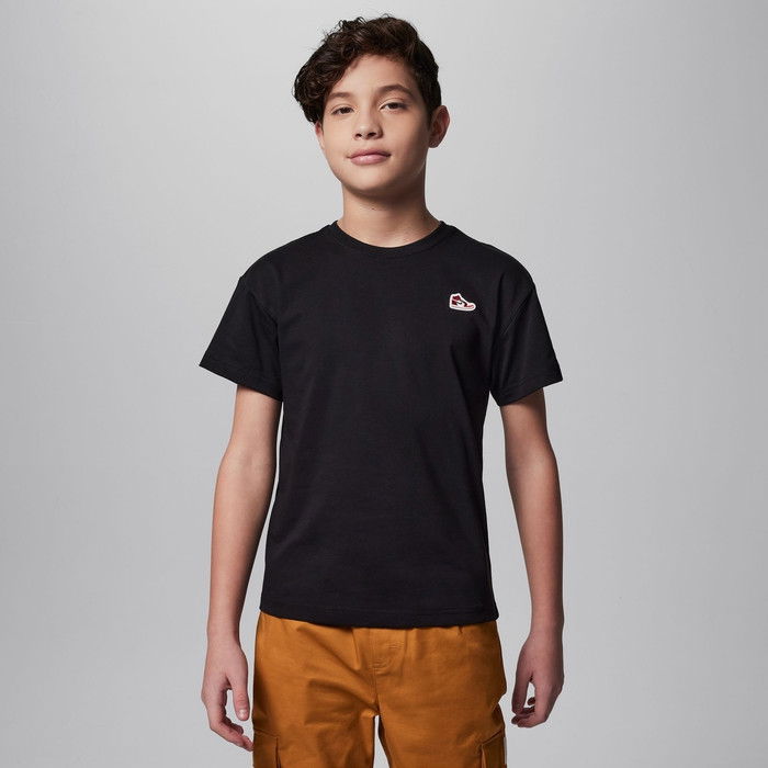 Jordan AJ1 Patch S/S Tee T-Shirt Kinder Schwarz