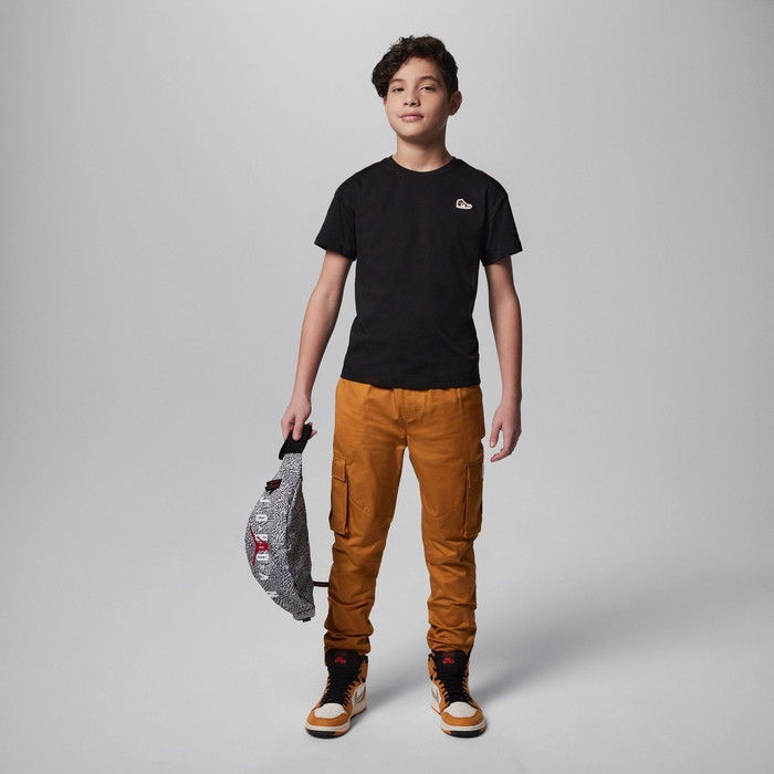 Jordan AJ1 Patch S/S Tee T-Shirt Kinder Schwarz