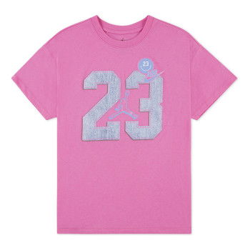 Jordan Blue Jeans & Bling SS Tee Kinderen Roze Gloed