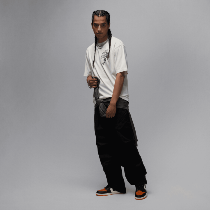 T-shirt Jordan Brooklyn AJ 1 Shattered Backboard Ad sail/off noir