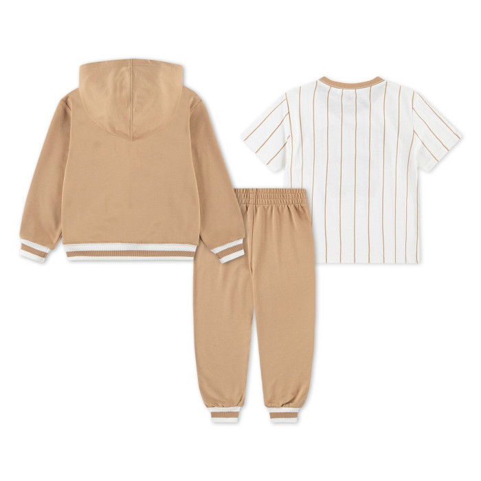 Jordan Kids Tee Pant Sweat Set Bege