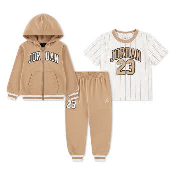 Ensemble Jordan Enfants Tee Pant Sweat Set Beige